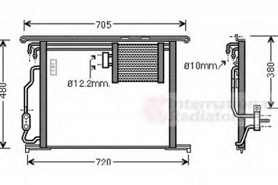 VAN WEZEL 30005467 -  Конденсатор, кондиционер